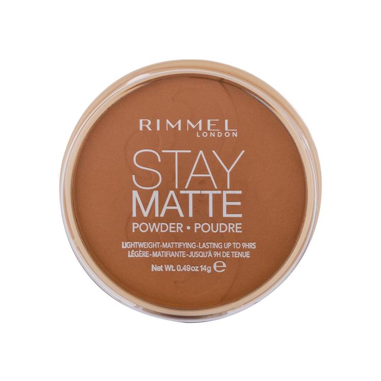 Rimmel London Stay Matte Puder für Frauen 14 g Farbton  040 Honey