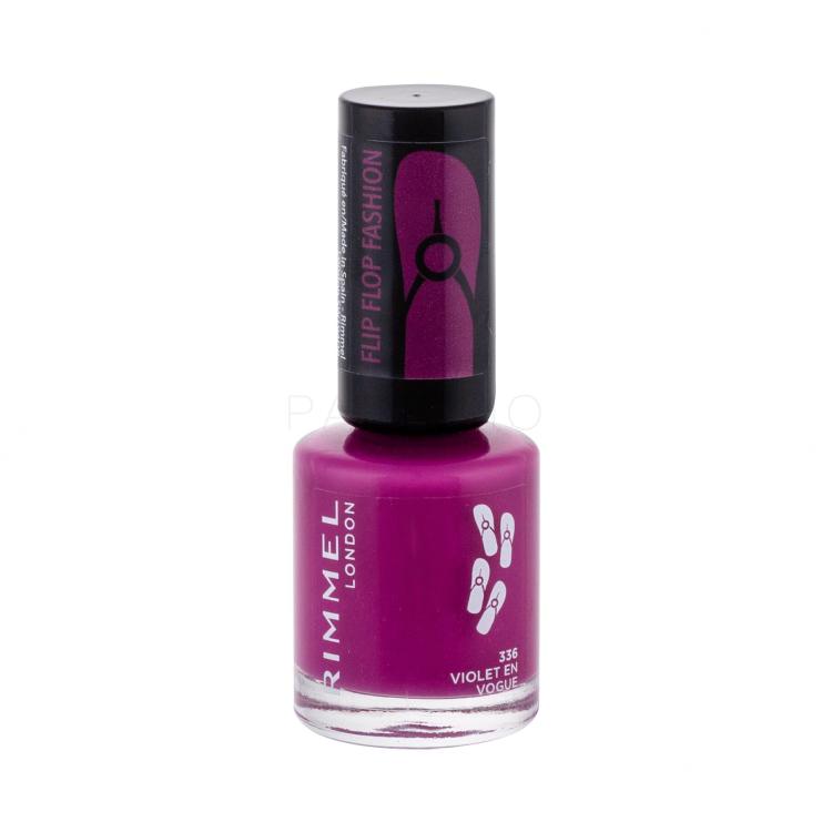 Rimmel London 60 Seconds Flip Flop Nagellack für Frauen 8 ml Farbton  336 Violet En Vogue