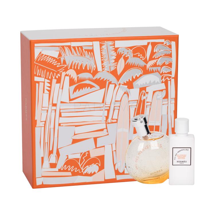 Hermes Eau Des Merveilles Geschenkset Edt 50 ml + Körpermilch 40 ml