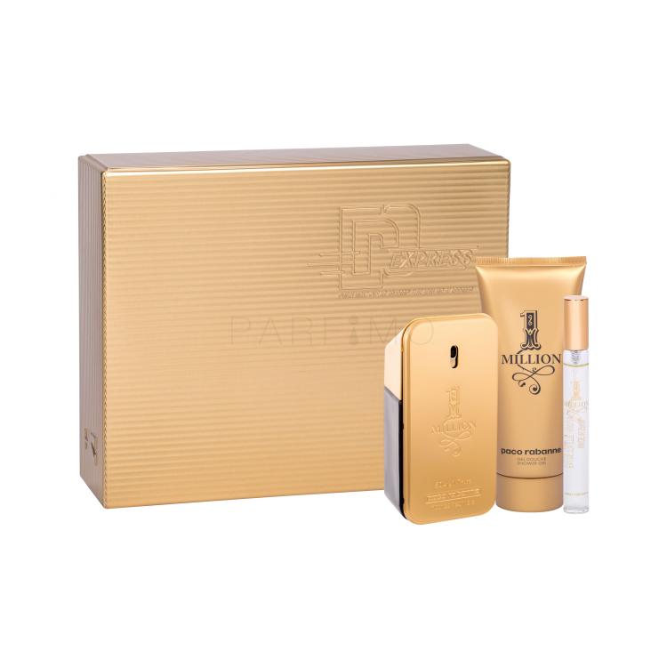 Paco Rabanne 1 Million Geschenkset Edt 50 ml + Duschgel 100 ml + Edt 10 ml