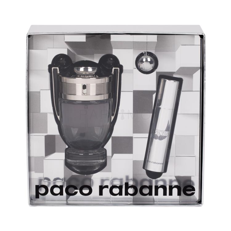 Paco Rabanne Invictus Geschenkset Edt 50 ml + Edt 10 ml + Schlüsselanhänger