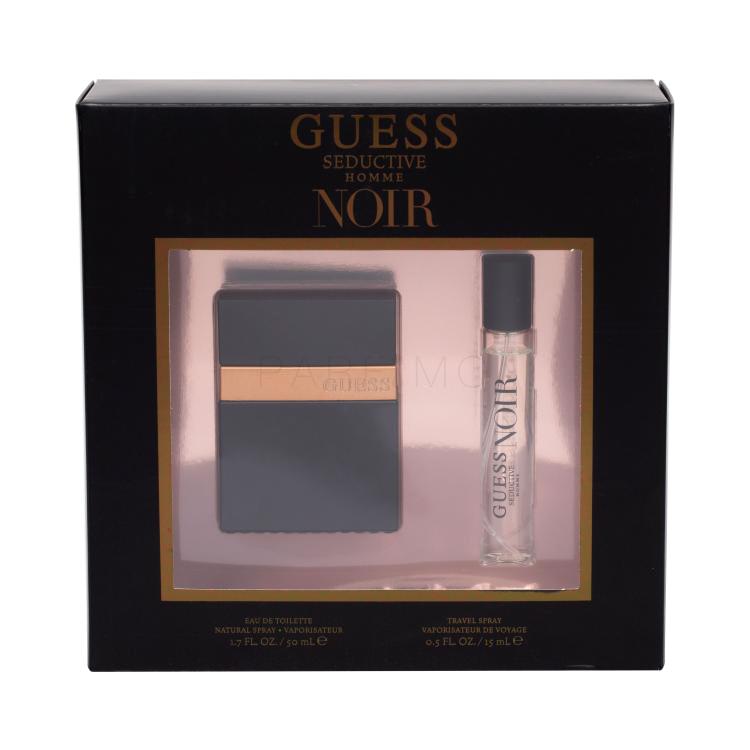 GUESS Seductive Homme Noir Geschenkset Edt 50 ml + Edt 15 ml