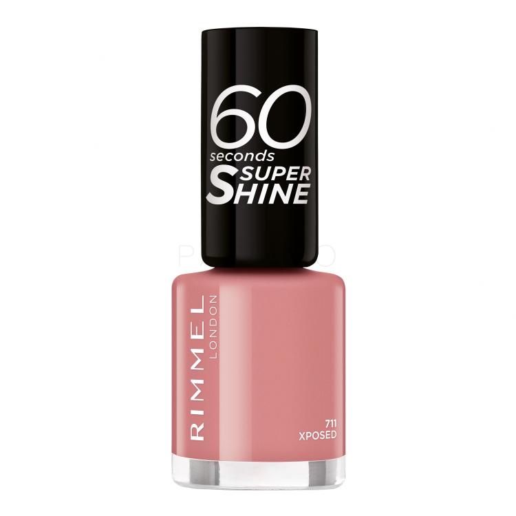 Rimmel London 60 Seconds Super Shine Nagellack für Frauen 8 ml Farbton  711 Xposed