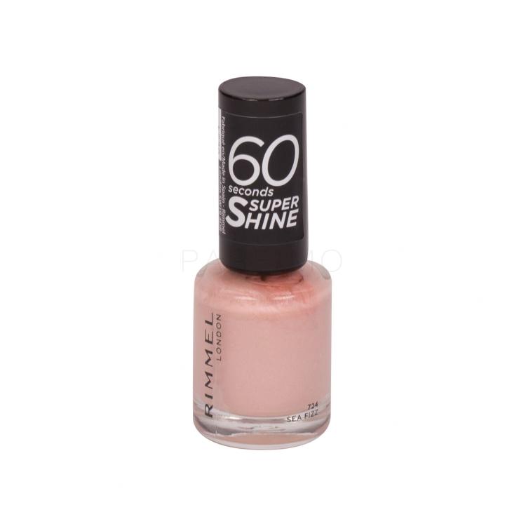 Rimmel London 60 Seconds Super Shine Nagellack für Frauen 8 ml Farbton  724 Sea Fizz