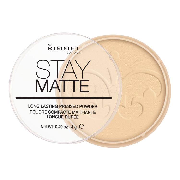 Rimmel London Stay Matte Puder für Frauen 14 g Farbton  001 Transparent