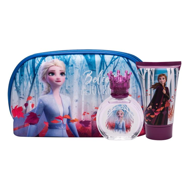 Disney Frozen II Geschenkset Edt 50 ml + Duschgel 100 ml + Kosmetiktasche