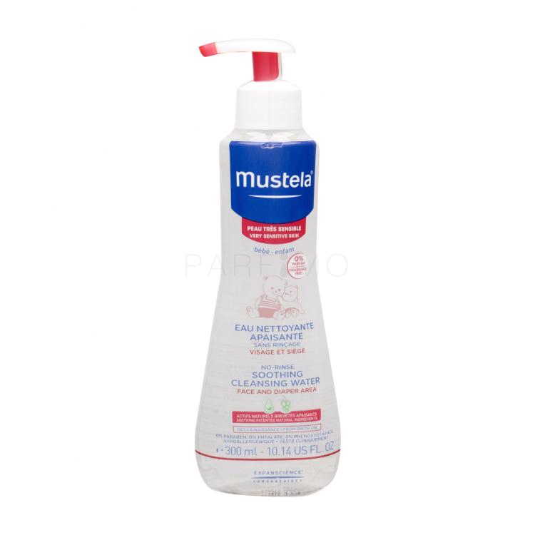 Mustela Bébé Soothing Cleansing Water No-Rinse Reinigungswasser für Kinder 300 ml