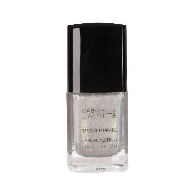 Gabriella Salvete Longlasting Enamel Nagellack für Frauen 11 ml Farbton  18 Silver Pearl