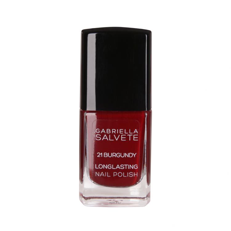 Gabriella Salvete Longlasting Enamel Nagellack für Frauen 11 ml Farbton  21 Burgundy