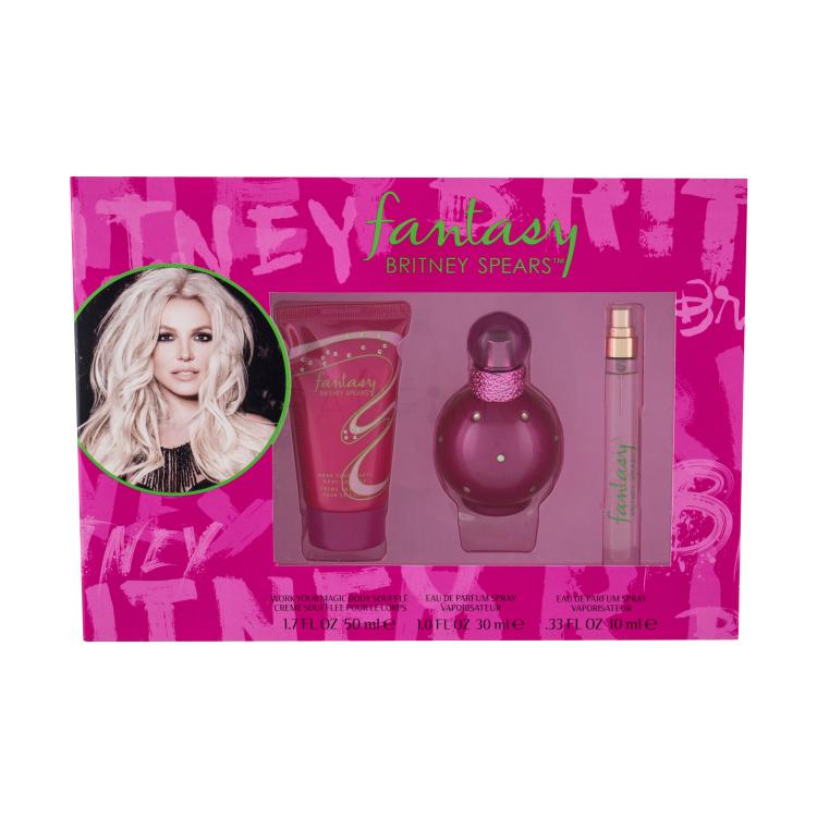 Britney Spears Fantasy Geschenkset Edp 30 ml + Edp 10 ml + Körpercreme 50 ml