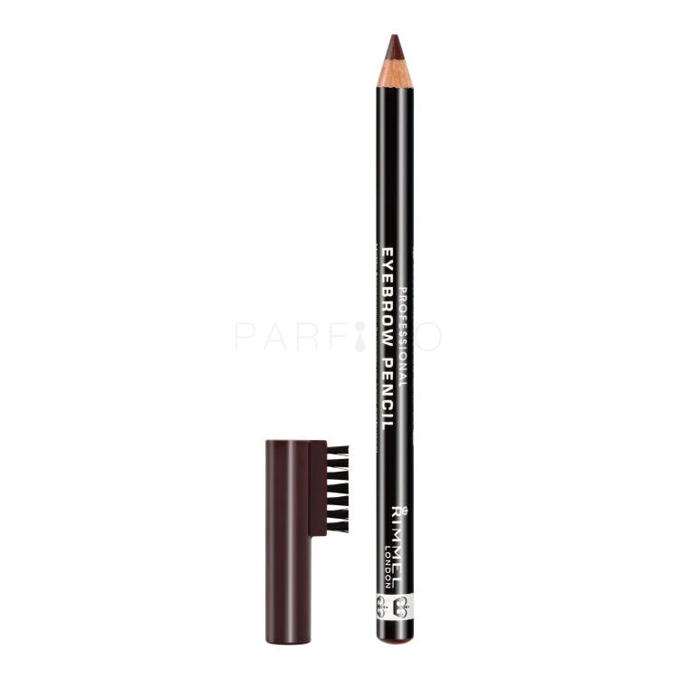 Rimmel London Professional Eyebrow Pencil Augenbrauenstift für Frauen 1,4 g Farbton  001 Dark Brown