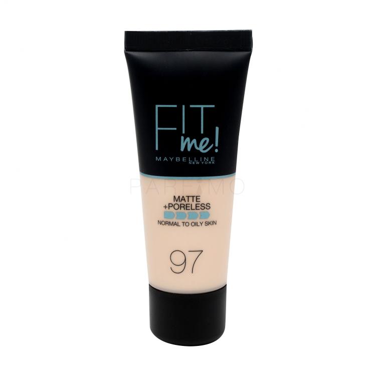 Maybelline Fit Me! Matte + Poreless Foundation für Frauen 30 ml Farbton  97 Natural Porcelain