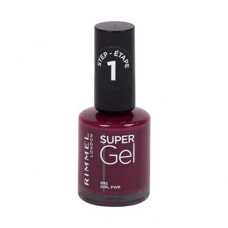 Rimmel London Super Gel STEP1 Nagellack für Frauen 12 ml Farbton  092 Girl Pwr