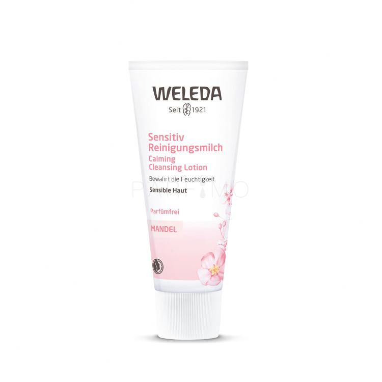 Weleda Almond Calming Cleansing Lotion Reinigungsmilch für Frauen 75 ml