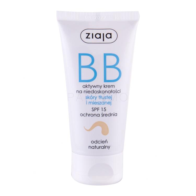 Ziaja BB Cream Oily and Mixed Skin SPF15 BB Creme für Frauen 50 ml Farbton  Natural