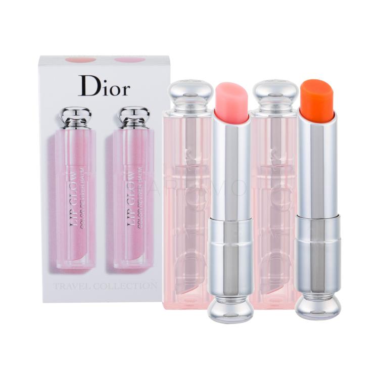 Dior Addict Lip Glow Duo Geschenkset Lippenbalsam 3,5 g + Lippenbalsam Lip Glow Reviver Balm 3,5 g 004 Coral