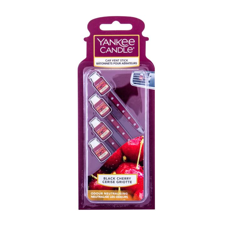 Yankee Candle Black Cherry Vent Stick Autoduft 4 St.