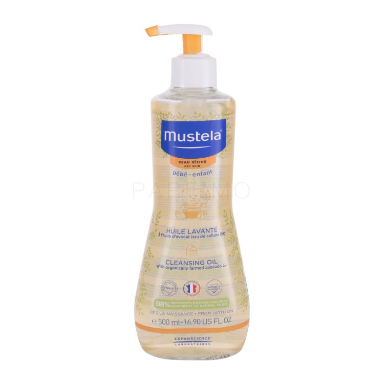 Mustela Bébé Cleansing Oil Badeöl für Kinder 500 ml