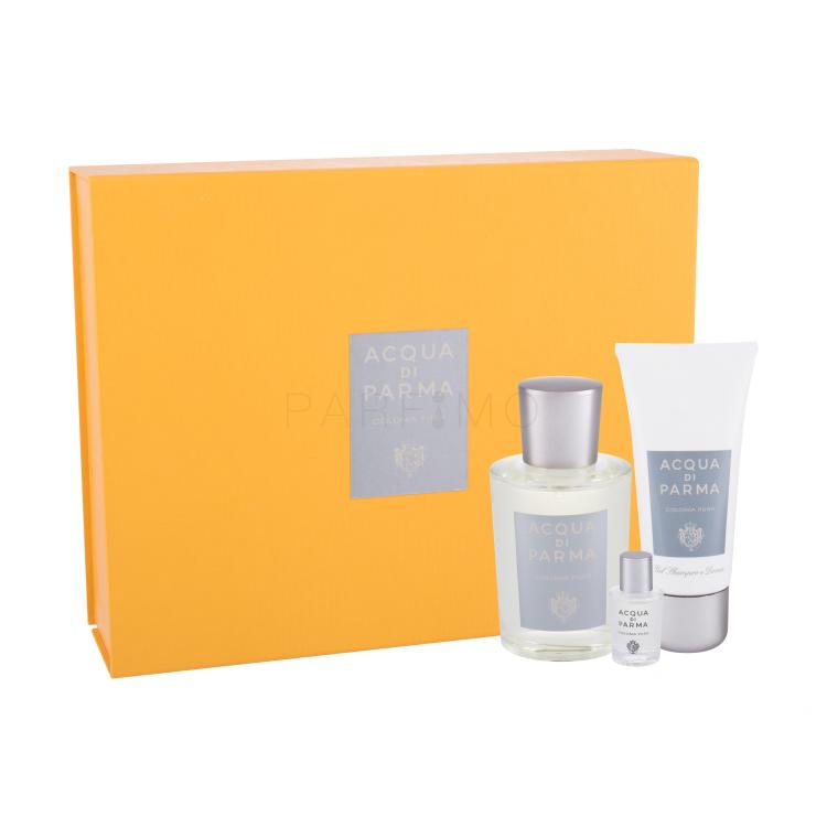 Acqua di Parma Colonia Pura Geschenkset Edc 100 ml + Duschgel 50 ml + Edc 5 ml