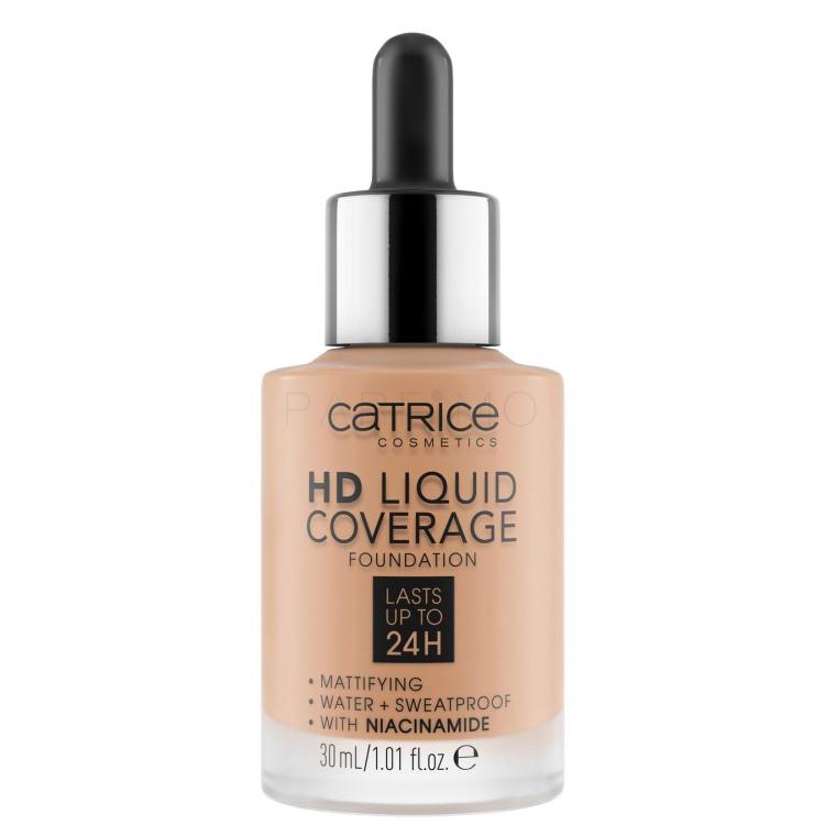 Catrice HD Liquid Coverage 24H Foundation für Frauen 30 ml Farbton  040 Warm Beige