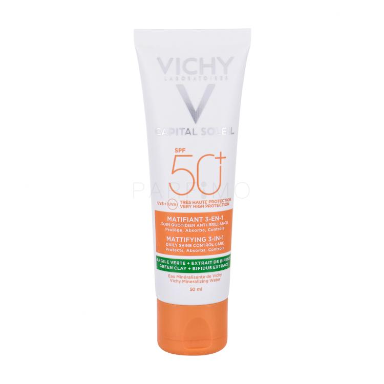 Vichy Capital Soleil Mattifying 3-in-1 SPF50+ Sonnenschutz fürs Gesicht für Frauen 50 ml