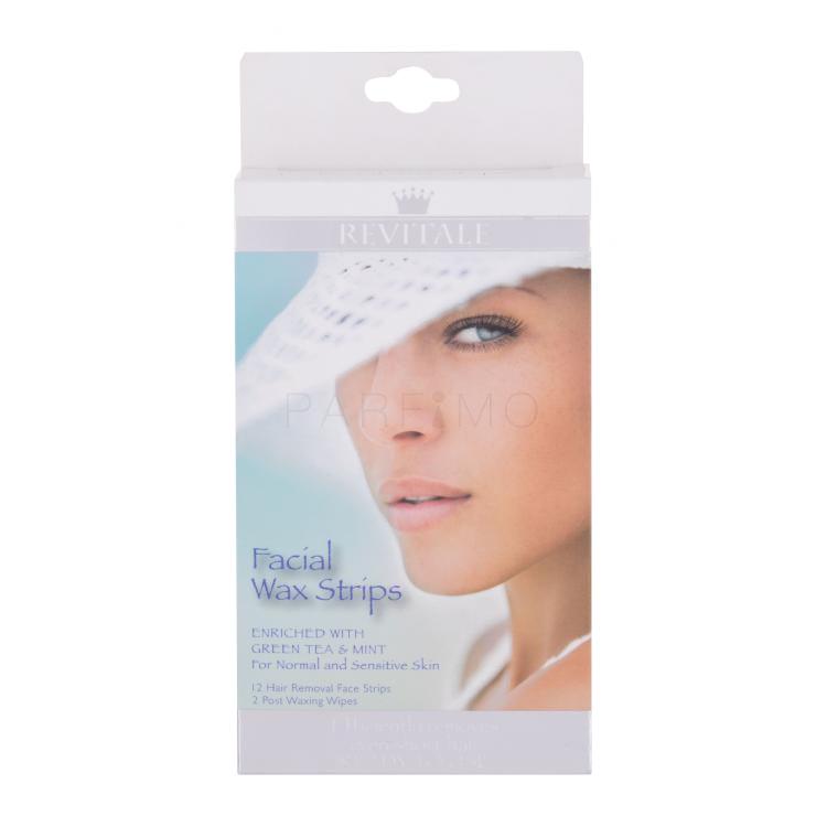 Revitale Wax Strips Facial Depilationspräparat für Frauen 12 St.