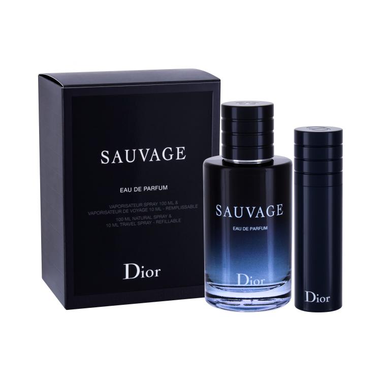 Dior Sauvage Geschenkset Edp 100 ml + Edp 10 ml nachfüllbar