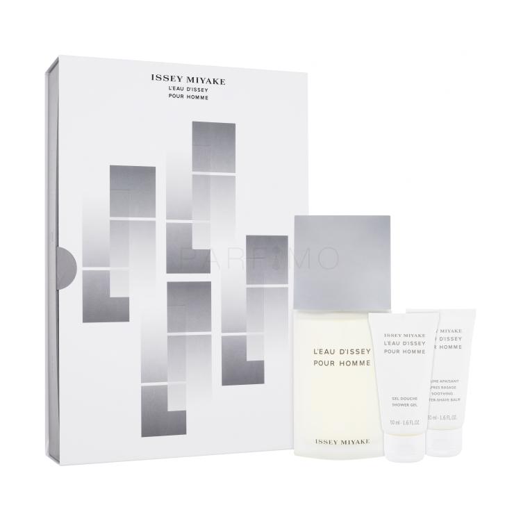 Issey Miyake L&#039;Eau D&#039;Issey Pour Homme Geschenkset Edt 125 ml + Duschgel 50 ml + After Shave Balsam 50 ml