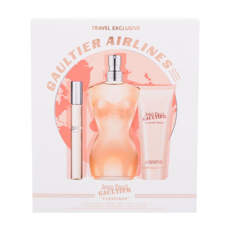 Jean Paul Gaultier Classique Geschenkset Edt 100 ml + Edt 10 ml + Körpermilch 75 ml