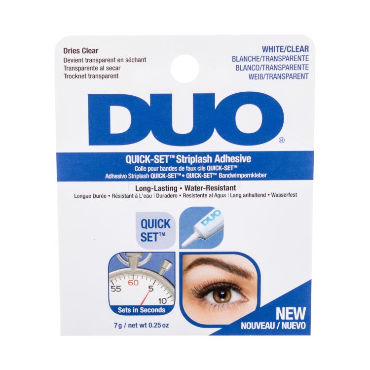 Ardell Duo Quick-Set Striplash Adhesive White/Clear Wimpernkleber für Frauen 7 g