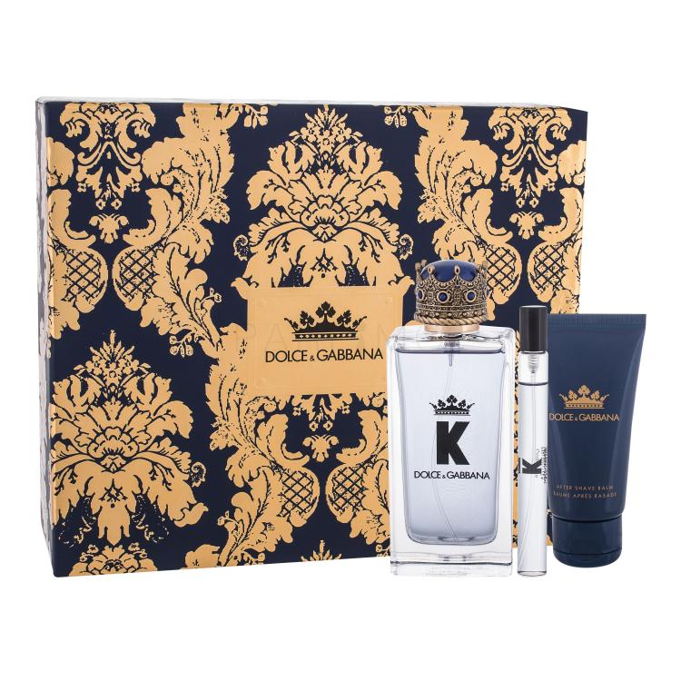 Dolce&amp;Gabbana K Geschenkset Edt 100 ml + After Shave Balm 50 ml + Edt 10 ml