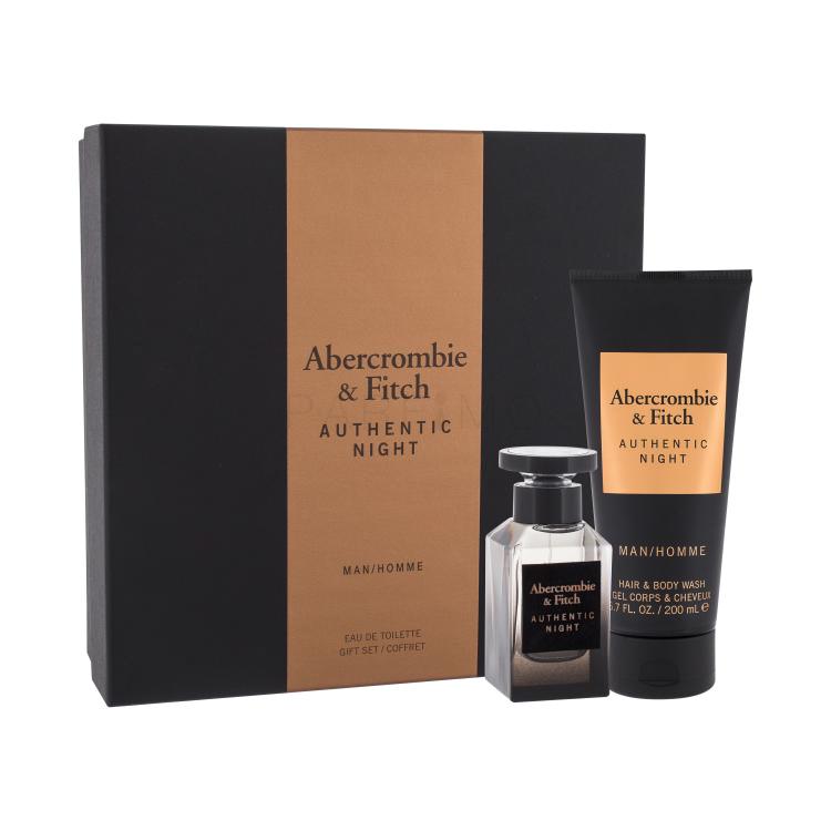 Abercrombie &amp; Fitch Authentic Night Geschenkset Edt 50 ml + Duschgel 200 ml