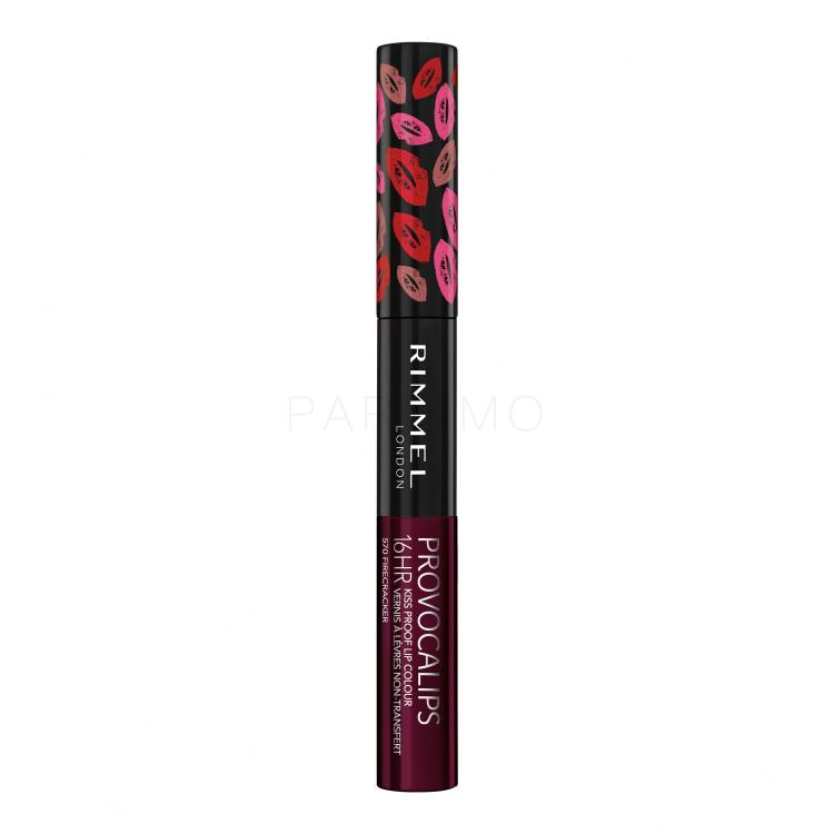 Rimmel London Provocalips 16hr Kiss Proof Lip Colour Lippenstift für Frauen 7 ml Farbton  570 Firecracker