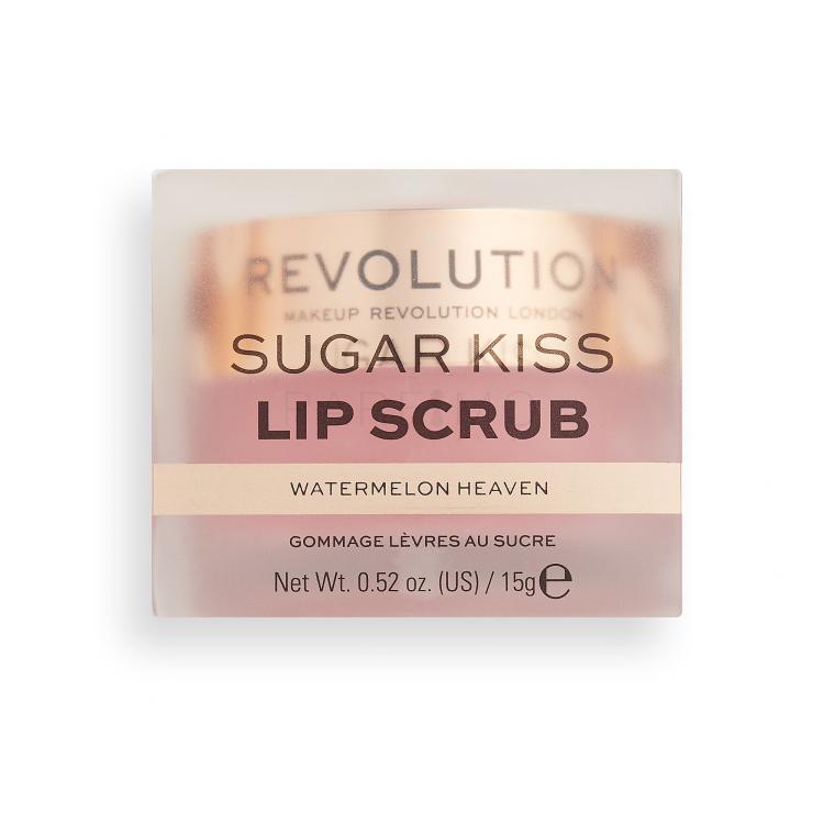 Makeup Revolution London Sugar Kiss Lip Scrub Watermelon Heaven Lippenbalsam für Frauen 15 g