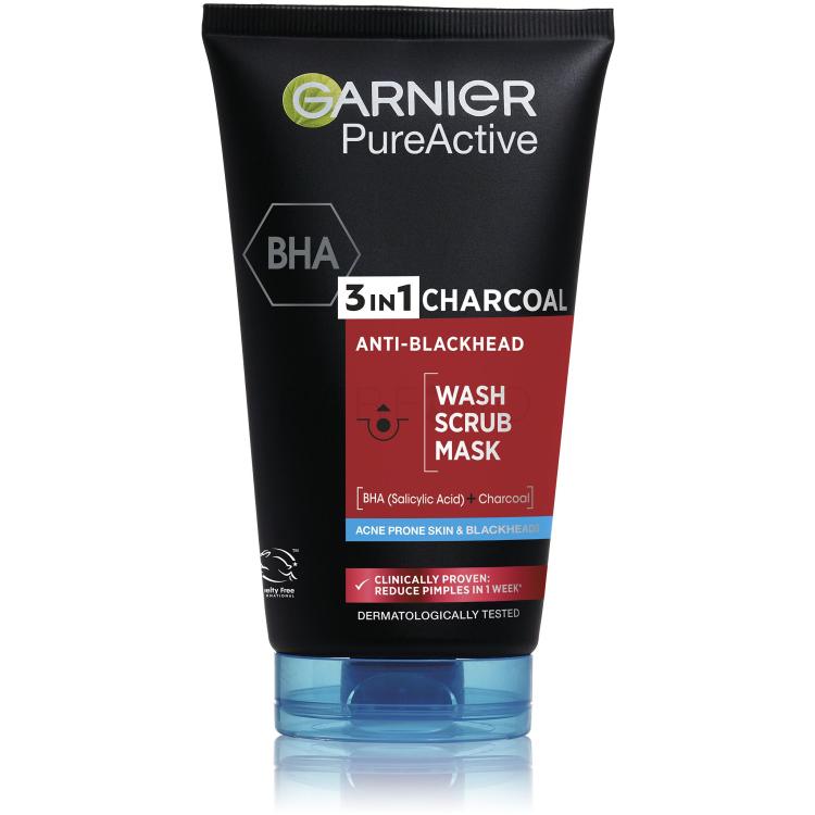 Garnier Pure Active 3in1 Charcoal Gesichtsmaske 150 ml