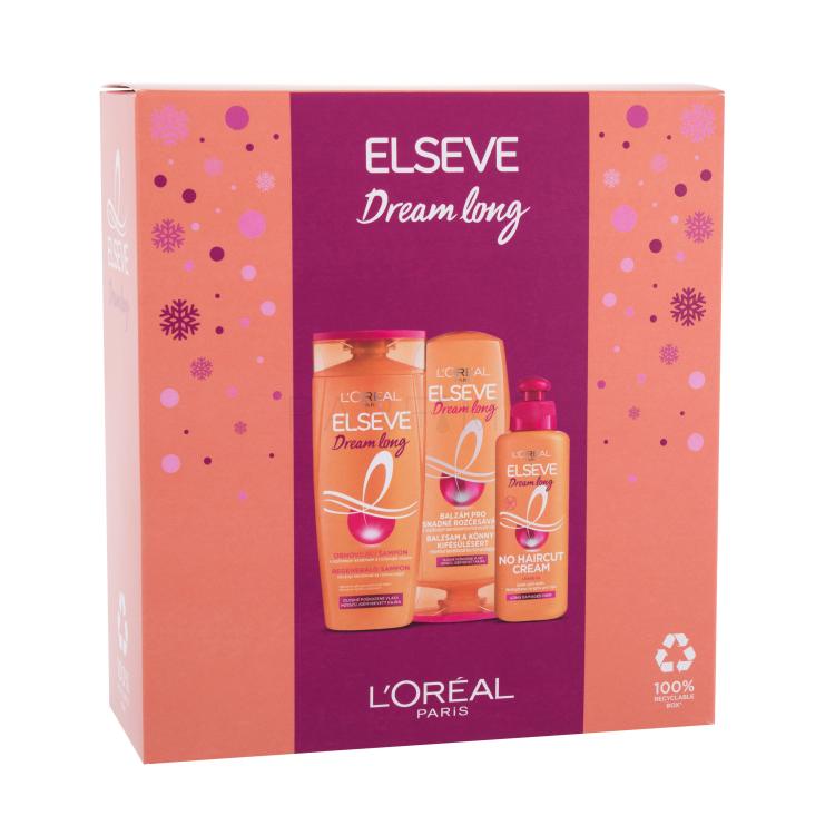 L&#039;Oréal Paris Elseve Dream Long Geschenkset Shampoo Elseve Dream Long 250 ml + Haarbalsam Elseve Dream Long 200 ml + Haarcreme Elseve Dream Long No Haircut Cream 200