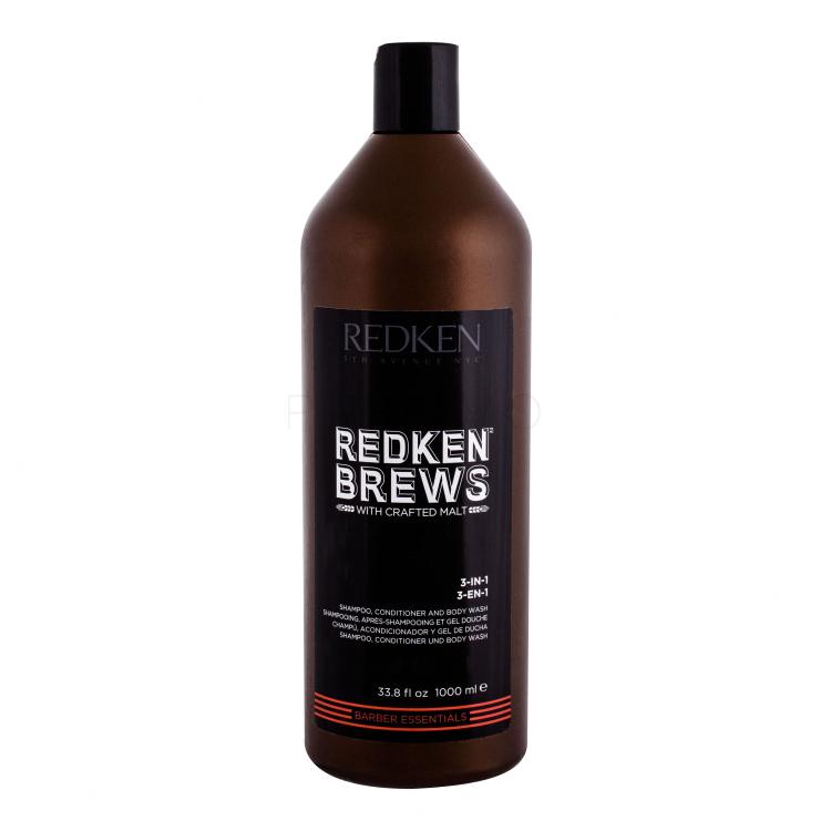 Redken Brews 3-In-1 Shampoo für Herren 1000 ml