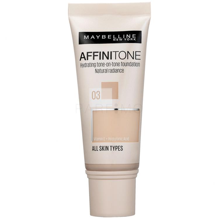 Maybelline Affinitone Foundation für Frauen 30 ml Farbton  03 Light Sand Beige