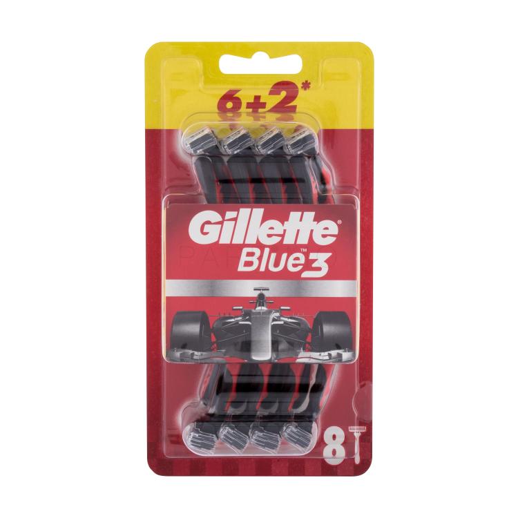 Gillette Blue3 Red Rasierer für Herren Set