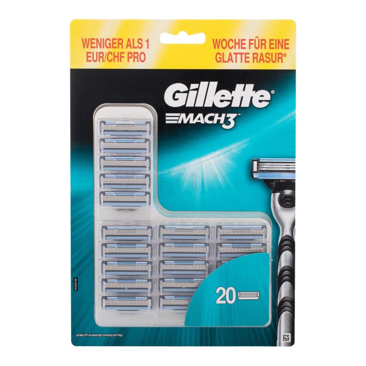 Gillette Mach3 Ersatzklinge für Herren 20 St.