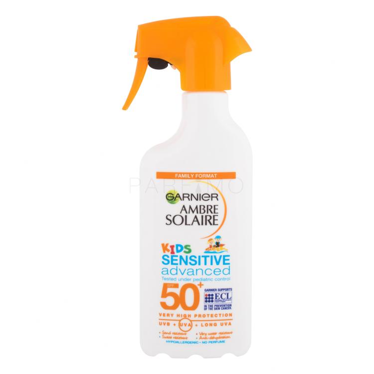 Garnier Ambre Solaire Kids Sensitive Advanced Spray SPF50+ Sonnenschutz für Kinder 300 ml