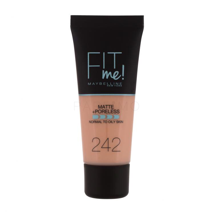 Maybelline Fit Me! Matte + Poreless Foundation für Frauen 30 ml Farbton  242 Light Honey