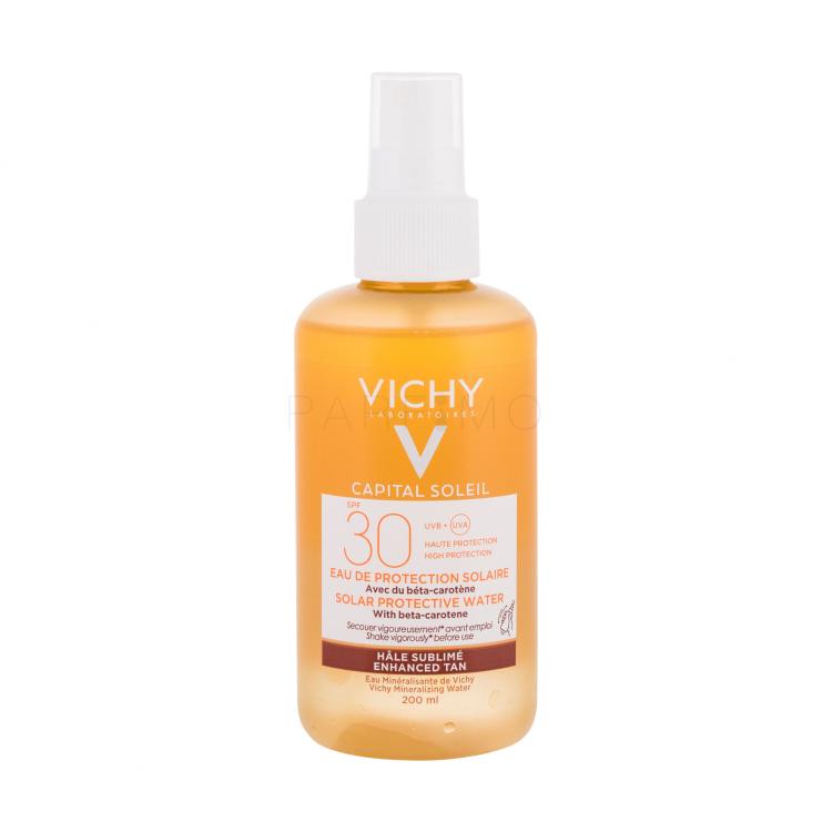 Vichy Capital Soleil Solar Protective Water Enhanced Tan SPF30 Sonnenschutz für Frauen 200 ml