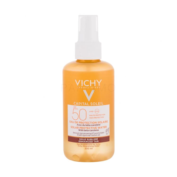 Vichy Capital Soleil Solar Protective Water Enhanced Tan SPF50 Sonnenschutz für Frauen 200 ml