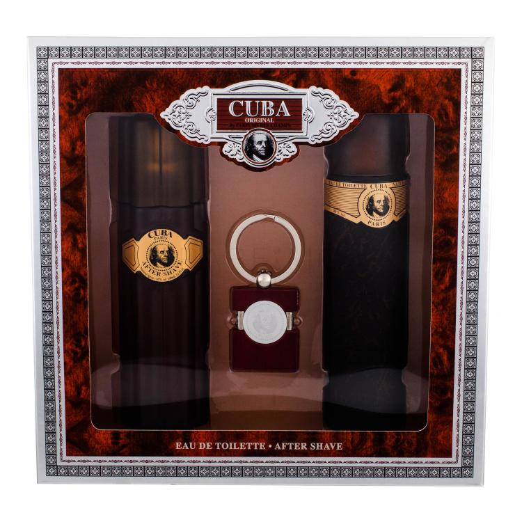 Cuba Gold Geschenkset Edt 100ml + 100ml After Shave Lotion + Schlüsselanhänger