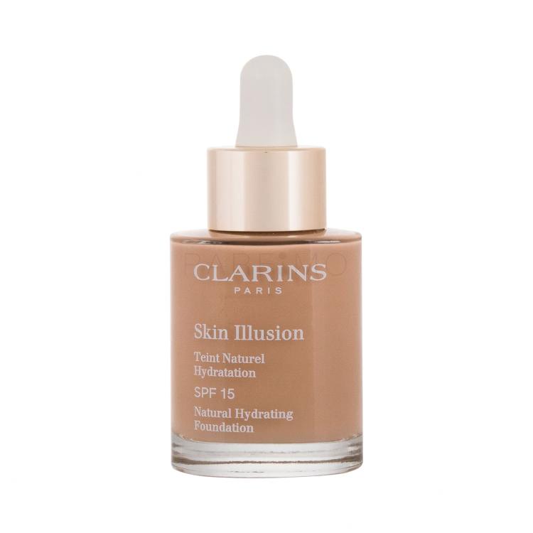 Clarins Skin Illusion Natural Hydrating SPF15 Foundation für Frauen 30 ml Farbton  112 Amber