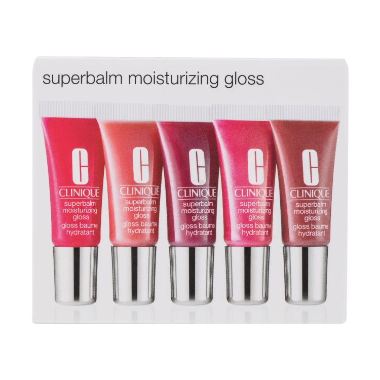 Clinique Superbalm Geschenkset Set Lipgloss 5 ml + Lipgloss 5 ml 01 Apricot + Lipgloss 5 ml 09 Currant + Lipgloss 5 ml 07 Lilac + Lipgloss 5 ml 04 Rootbeer