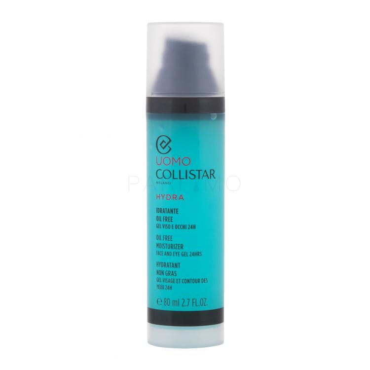 Collistar Uomo Hydra Oil Free Moisturizer Face and Eye Gel Gesichtsgel für Herren 80 ml