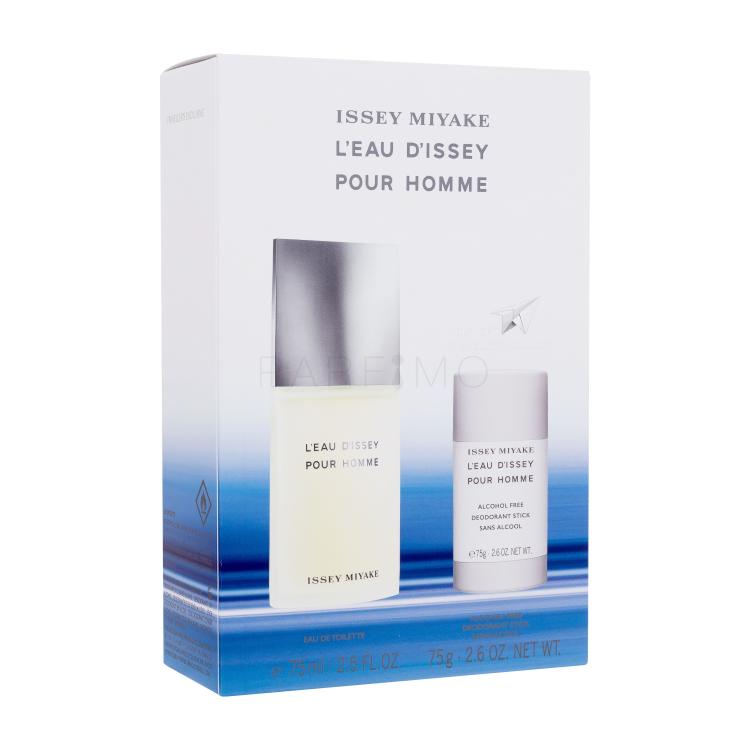 Issey Miyake L&#039;Eau D&#039;Issey Pour Homme Geschenkset Eau de Toilette 75 ml + Deostick 75 g