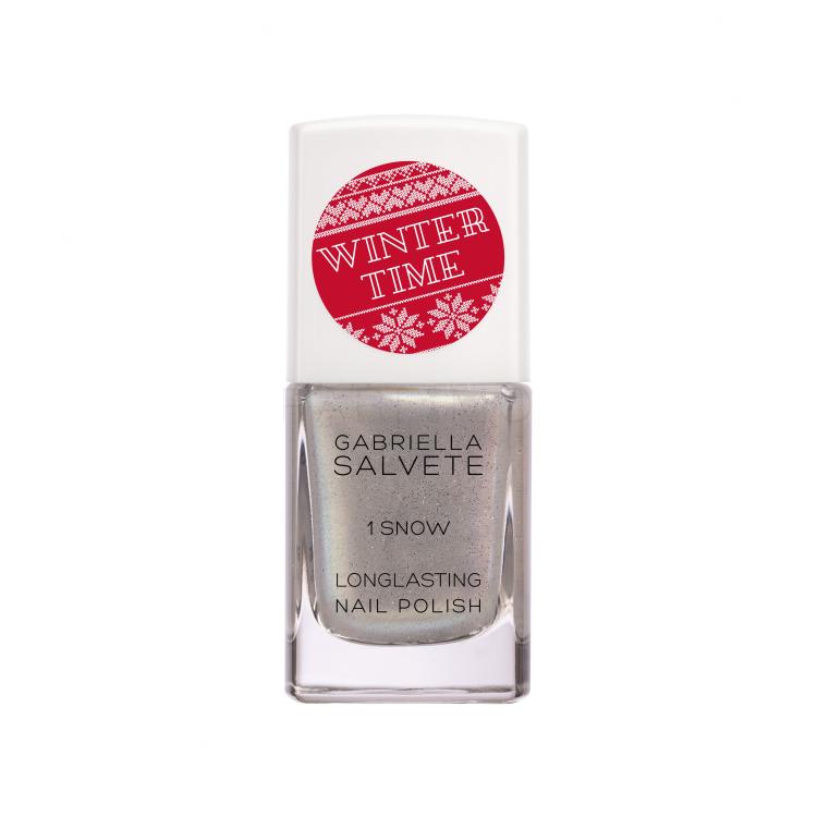 Gabriella Salvete Winter Time Longlasting Nagellack für Frauen 11 ml Farbton  1 Snow